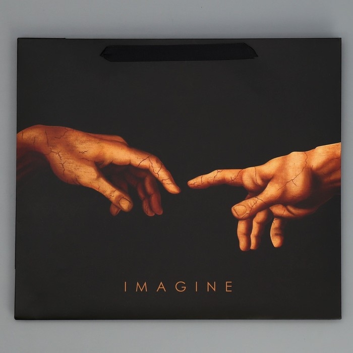 Пакет подарочный ламинированный горизонтальный, упаковка, Imagine, M 30 х 26 х 9 см Пакет подарочный ламинированный горизонтальный, упаковка, Imagine, M 30 х 26 х 9 см