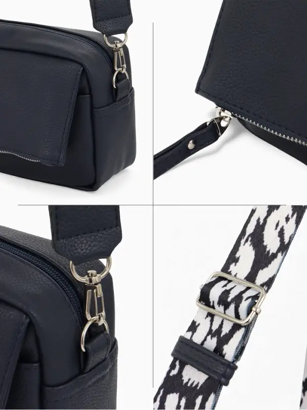 Сумка женская кросс-боди TEXTURA на молнии, 21&times;7&times;13 см, синяя