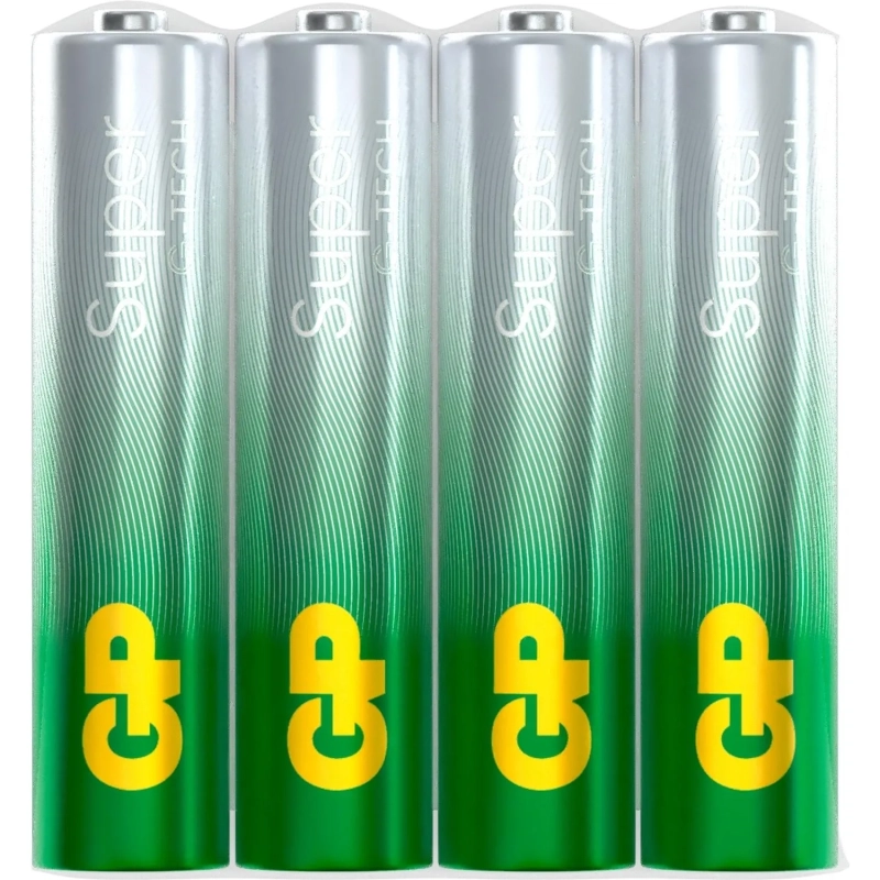 Батарейка GP Super AAA/LR03/24A 24ARS-2SB4/24AA21RA-2CRS4 96шт/уп, 4шт/бл