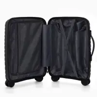 Чемодан на съёмных колёсах, 18", кодовый замок, 33&times;16&times;49 см, чёрный