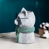 Ваза для цветов &laquo;Енот в очках&raquo;, 14&times;14&times;22 см