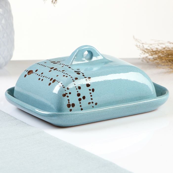 Масленка Масленка "Псковская" 18х14х8см, блюз