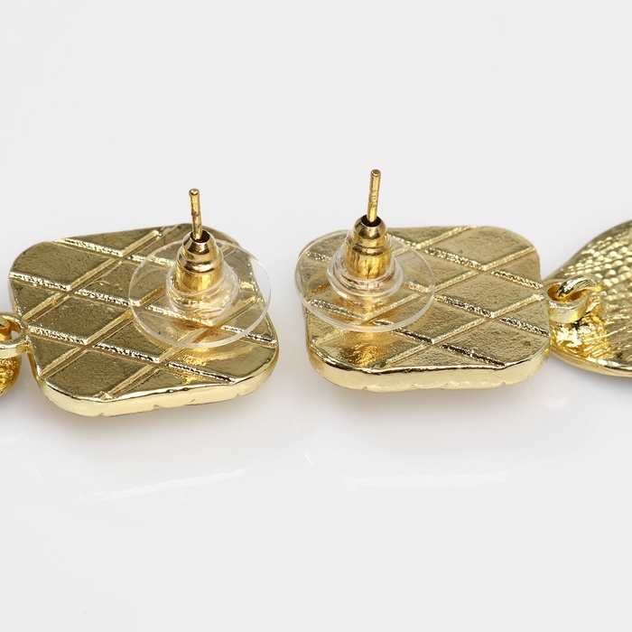 Серьги ассорти Серьги ассорти "Античность" квадрат, цвет золото