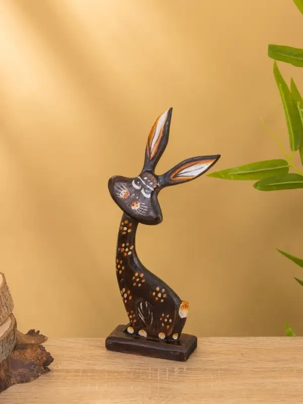 Сувенир на подставке «Заяц», 12×4.5×24.5 см, дерево, МИКС