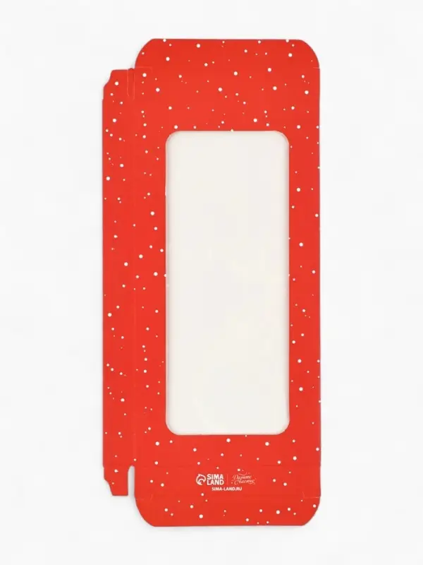 Коробка для шоколада &laquo;С Новым годом&raquo;, с окном, 17&times;8.5&times;1.5 см