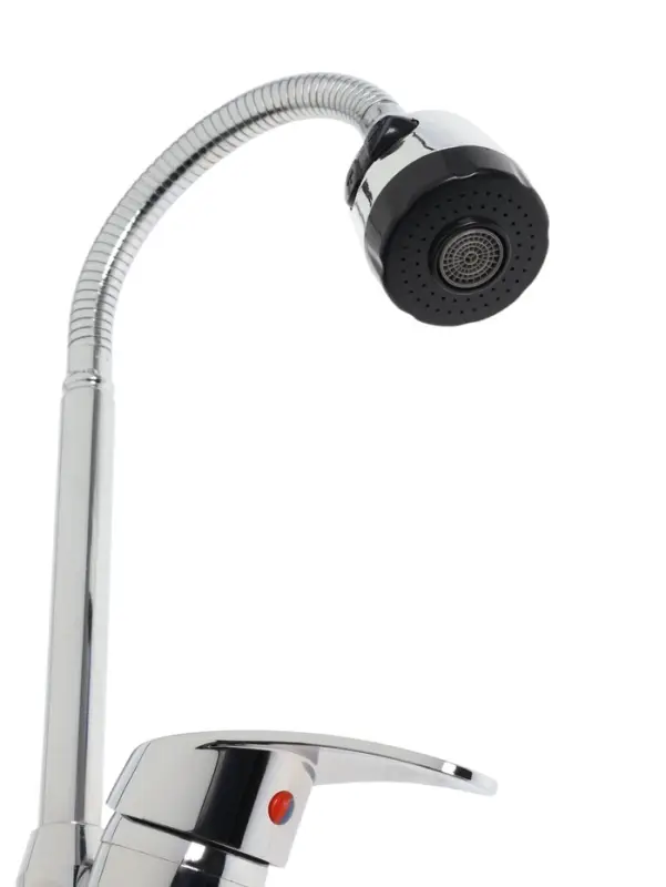 Смеситель для кухни ZEIN Z3043, гибкий излив, картридж 40 мм, без подводки, хром