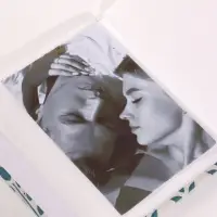 Фотоальбом на 100 фото 10х15 см "Сканди. Веточки" текстиль 5х12,5х16,5 см
