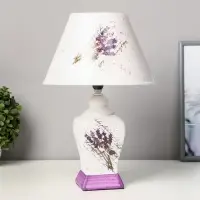 Лампа настольная керамика &laquo;Лаванда&raquo; Е14 25W 220 В 37.5&times;25&times;25 см RISALUX