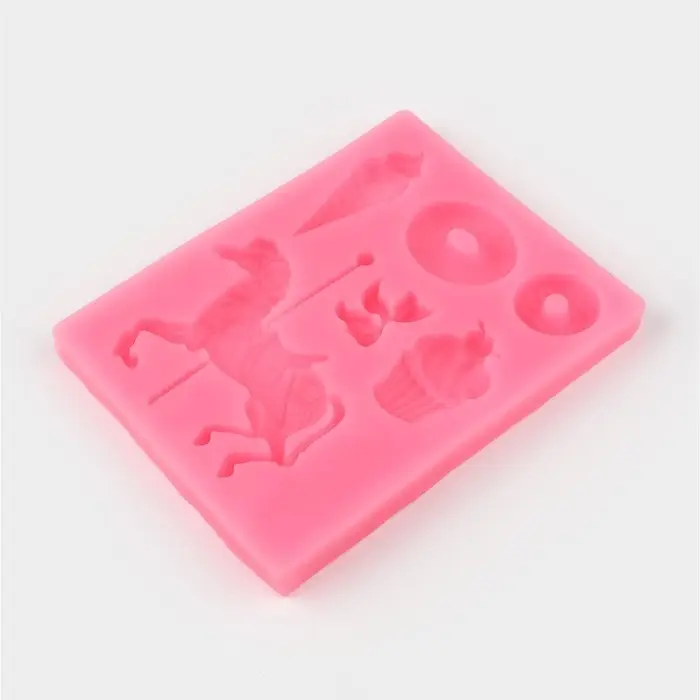 Молд «Парк развлечений», силикон, 10,5×8,3×1 см, цвет МИКС