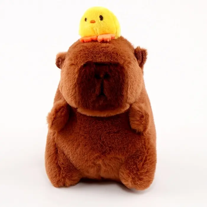 Мягкая игрушка &laquo;Капибара с уточкой&raquo;, 13 см
