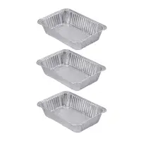 Набор алюминиевых форм для приготовления тм VETTA, алюминий, 22х15,5х4,5см, дно 18x11,5см, 1050мл, L