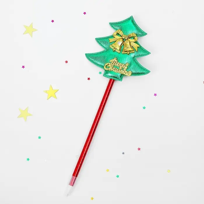 Ручка-прикол Calligrata &laquo;Ёлочка&raquo;, с колокольчиками, синий стержень, шариковая