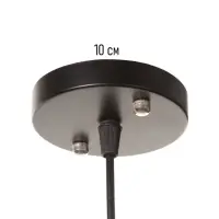 Светильник &laquo;Крит&raquo; 1&times;40 Вт Е27 черный/коричневый 16&times;16&times;40.5(140)см