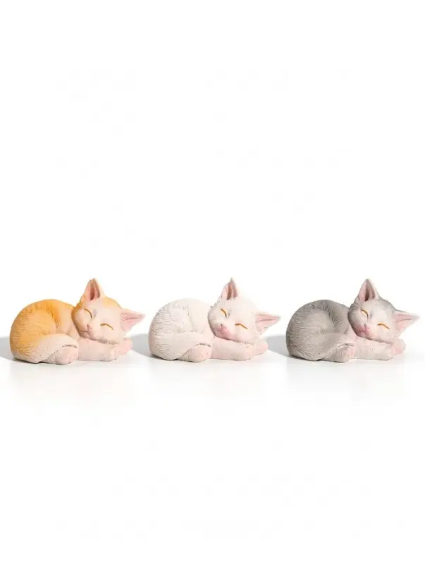 Фигурка &laquo;Спящий котёнок&raquo; 6.7&times;4.3&times;3.8 см, МИКС