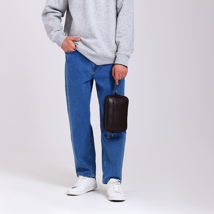 Сумка мужская через плечо, искусственная кожа, цвет коричневый Сумка мужская через плечо, искусственная кожа, цвет коричневый