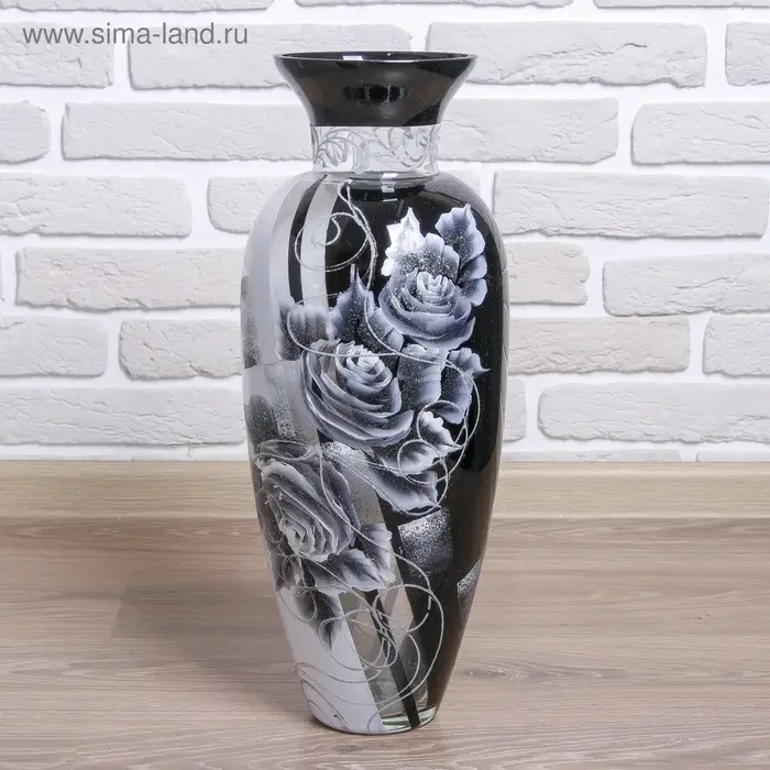 Ваза для цветов &laquo;Скарлет&raquo;, 14&times;17&times;49 см, стекло