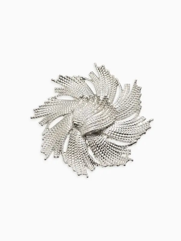 Брошь  Брошь "Солнце", цвет серебро