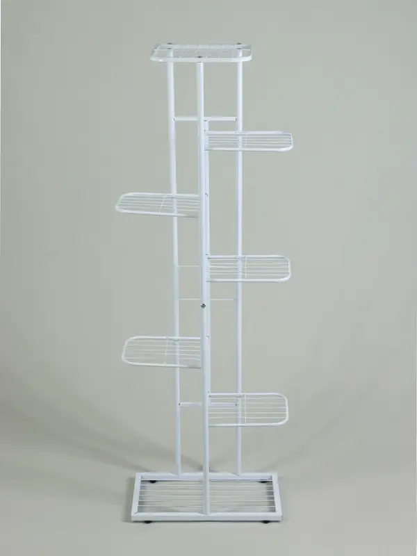 Подставка для цветов Greengo, 7 полок, 43&times;22&times;126 см, напольная, металл, белая