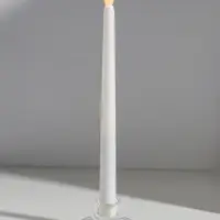 Подсвечник стекло на 1 свечу "Тео" прозрачный d=2,5 см 6,5х6,5х3,5 см