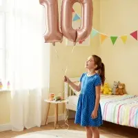 Воздушный шар фольгированный 40" &laquo;Цифра 1&raquo;, нежно - розовый