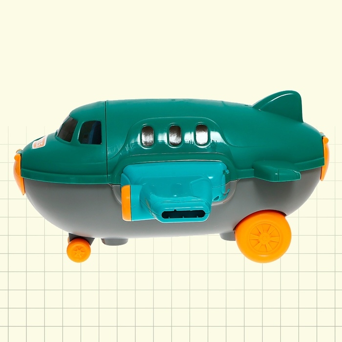 Игровой модуль 2 в 1 «Самолёт», 45 элементов