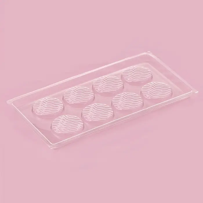 Форма для шоколада и конфет «Волна», 8 ячеек, 22×11 см, прозрачная