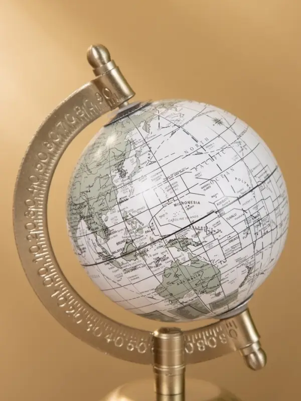 Глобус сувенирный, 10×8×15 см, подставка металл