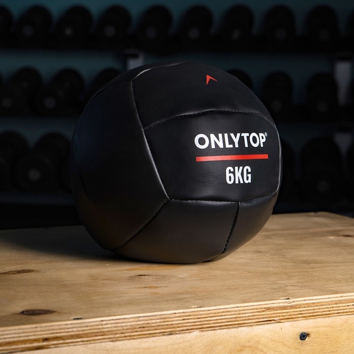 Медицинбол ONLYTOP, 6 кг, d=24 см Медицинбол ONLYTOP, 6 кг, d=24 см