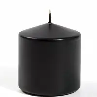 Свеча цилиндр 6&times;6.5 см, чёрный