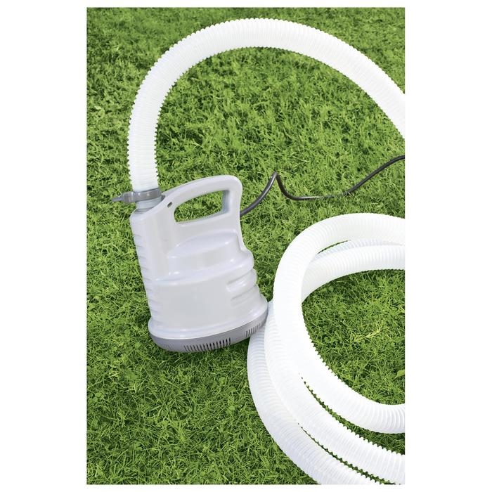 Дренажный насос, шланг 5 м, набор адаптеров 220-240В 80Вт, IPX8, 58230 Bestway Дренажный насос, шланг 5 м, набор адаптеров 220-240В 80Вт, IPX8, 58230 Bestway