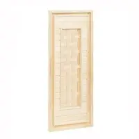 Дверь для бани и сауны стеклянная "Плетёнка", размер коробки 180х70 см, 4 мм