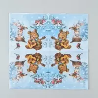 Салфетки бумажные однослойные &laquo;Советский Новый год&raquo;, 24&times;24 см, набор 50 шт.