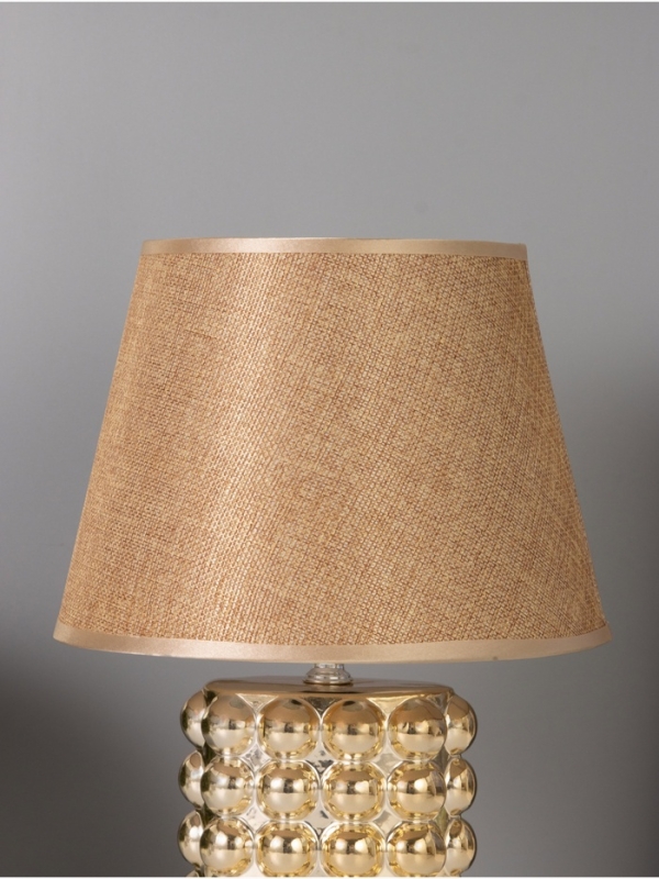 Лампа настольная Лампа настольная "Бабл" 40Вт Е14 золото 22х22х32см