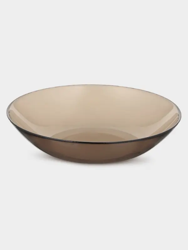 Тарелка глубокая Luminarc Ambiente. Eclipse, d=20.8 см, стекло, коричневая
