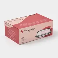 Маслёнка Paşabah&ccedil;e Basic, 19.8&times;13.1 см, стекло, прозрачная