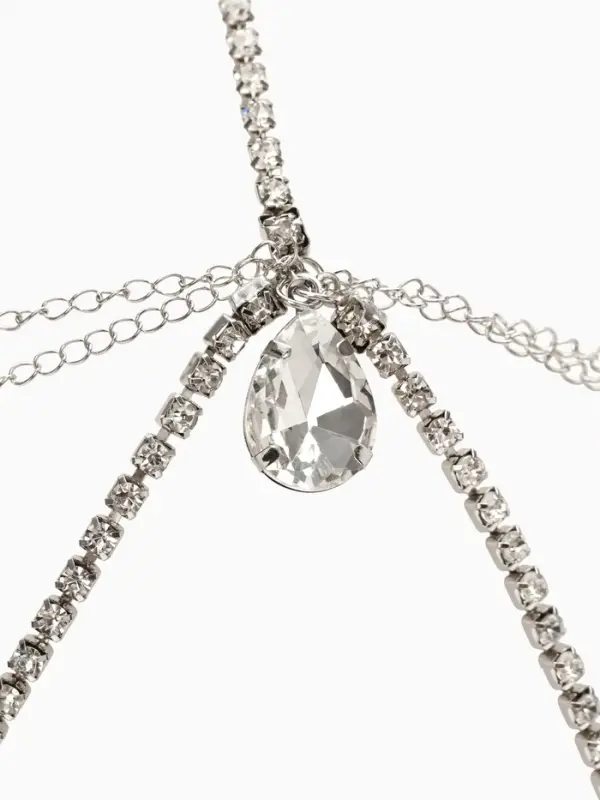 Украшение для волос  Украшение для волос "Шахерезада", цвет белый в серебре