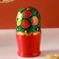 Матрёшка дерево &laquo;Наталья&raquo;, ягоды, 5-кукольная