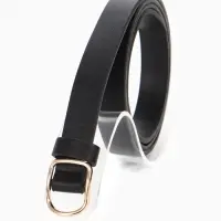Ремень женский, 1.8&times;105 см, золотистая пряжка, чёрный