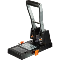 Дырокол Attache до 110 листов, металлический, мощный, черный