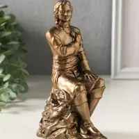 Фигура гипс &laquo;Пётр I на скале&raquo;, 18 см, бронза