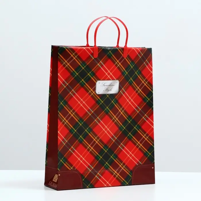 Пакет Пакет "Шотландия", мягкий пластик, 40 x 32 см, 120 мкм