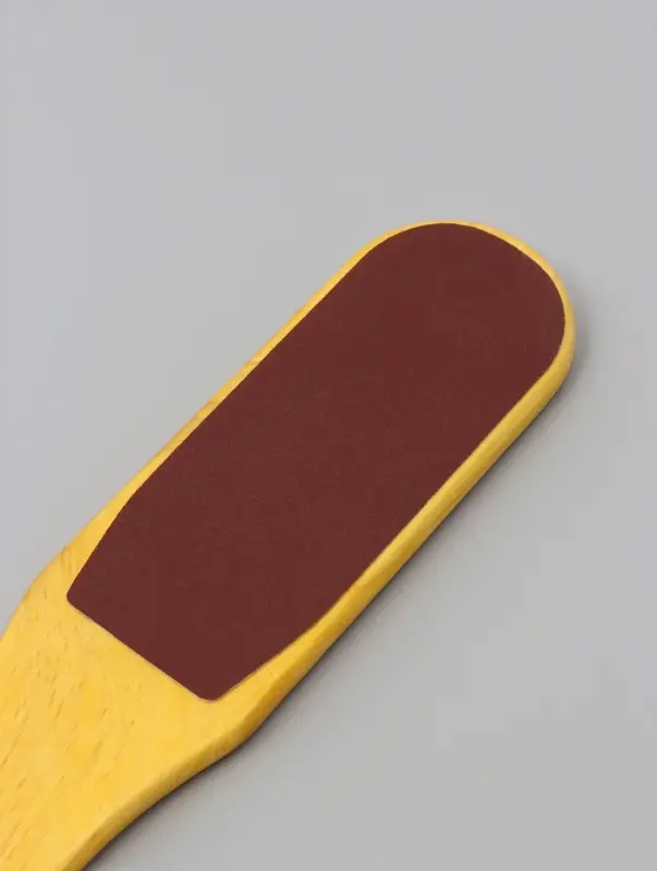 Пилка для пяток, наждачная, двусторонняя, 26 см, деревянная