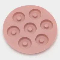 Форма для шоколада Доляна &laquo;Пончики&raquo;, силикон, 15.5&times;1.3 см, 7 ячеек, МИКС