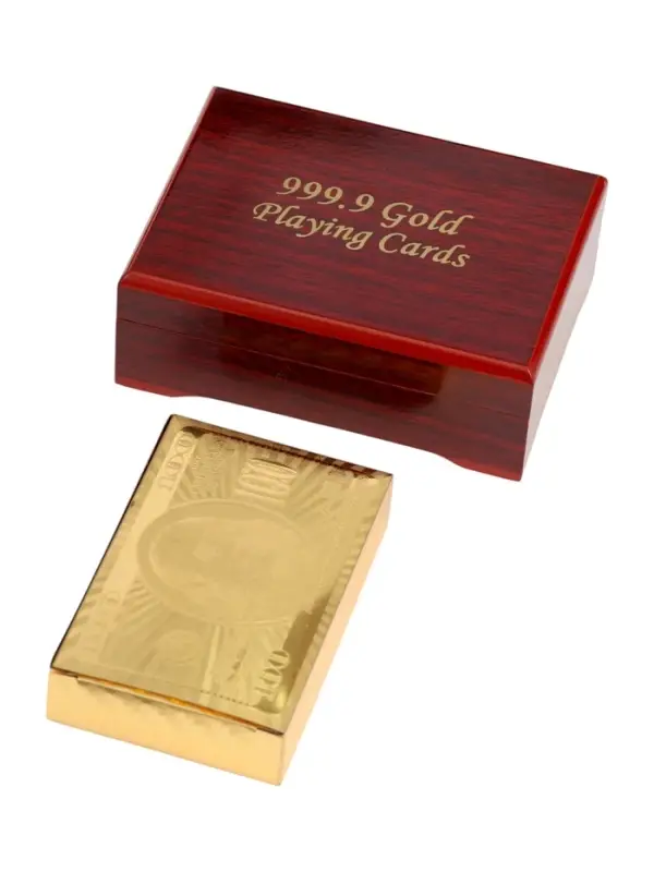 Карты игральные пластиковые &laquo;100 долларов&raquo;, 54 шт., 30 мкм, 8.5&times;4.5 см, в шкатулке