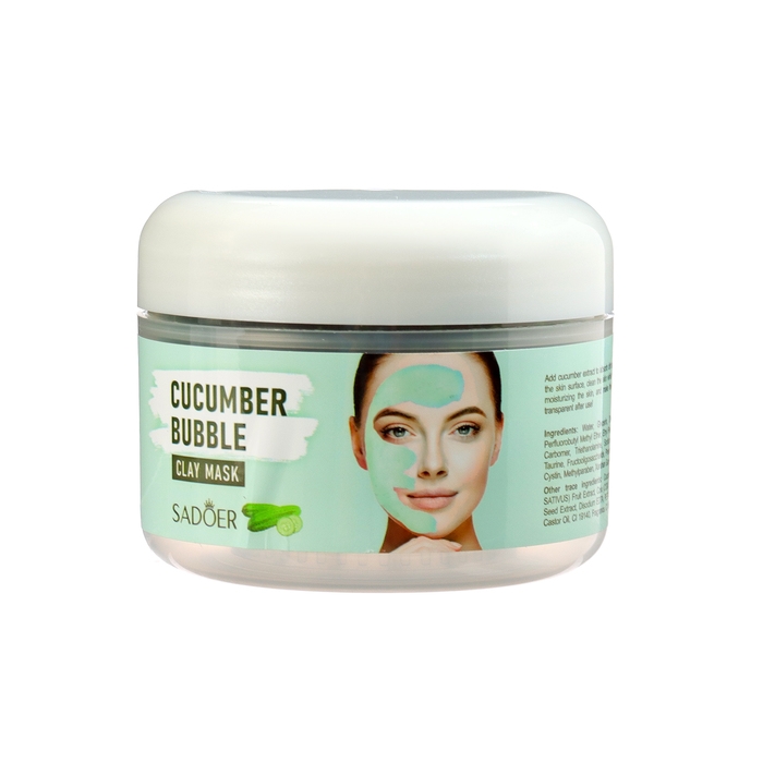 Пузырьковая зеленая маска для лица, кислородная с огурцом, глубокое очищение и увлажнение, 100 г Пузырьковая зеленая маска для лица, кислородная с огурцом, глубокое очищение и увлажнение, 100 г