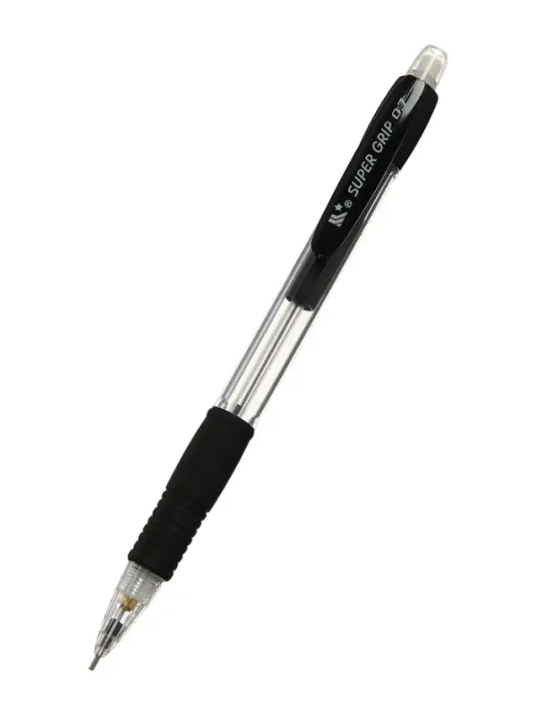 Карандаш механический, с резиновым держателем чёрным, 0.7 мм