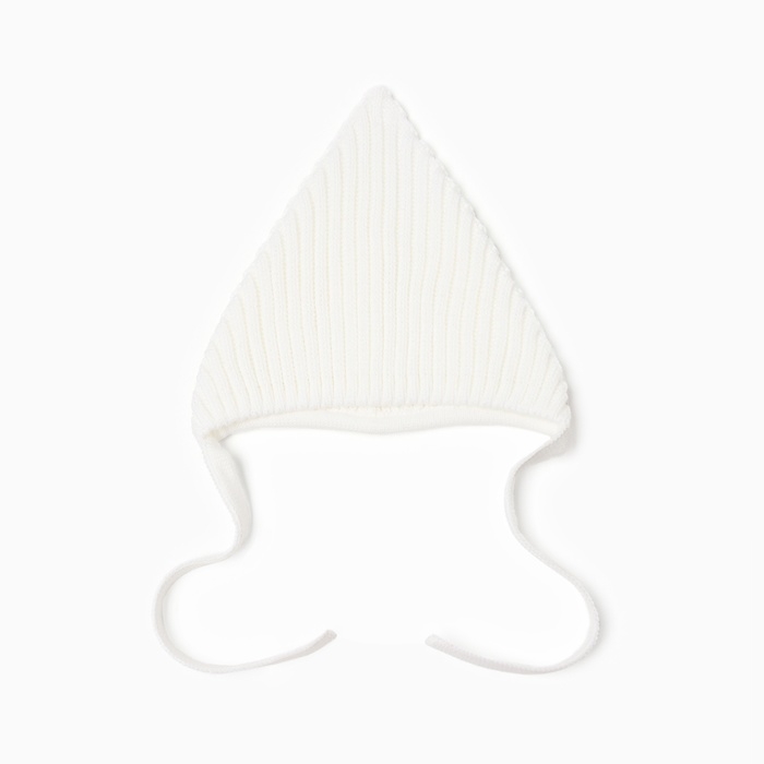 Шапка вязаная детская MINAKU, цвет белый, размер 44-46 Шапка вязаная детская MINAKU, цвет белый, размер 44-46