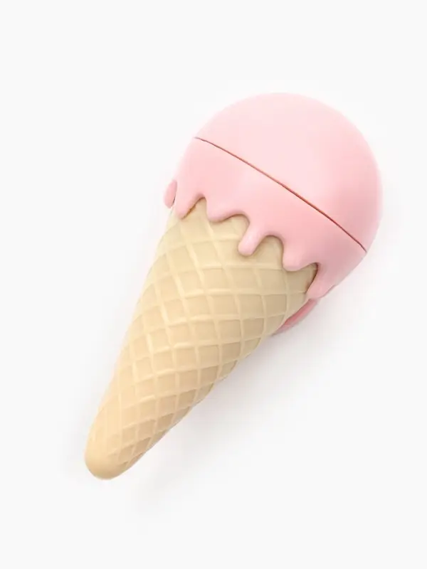 Игрушка для кошек из кошачьей мяты &laquo;Мороженое&raquo;, 5&times;4 с, на основании, розовая