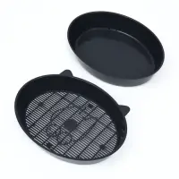 Туалет для кошек &laquo;Киса&raquo;, 36&times;27&times;6 см, с сеткой, пластик, серый микс