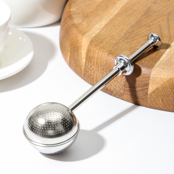Сито для чая механическое Vent, цвет серебряный Сито для чая механическое Vent, цвет серебряный